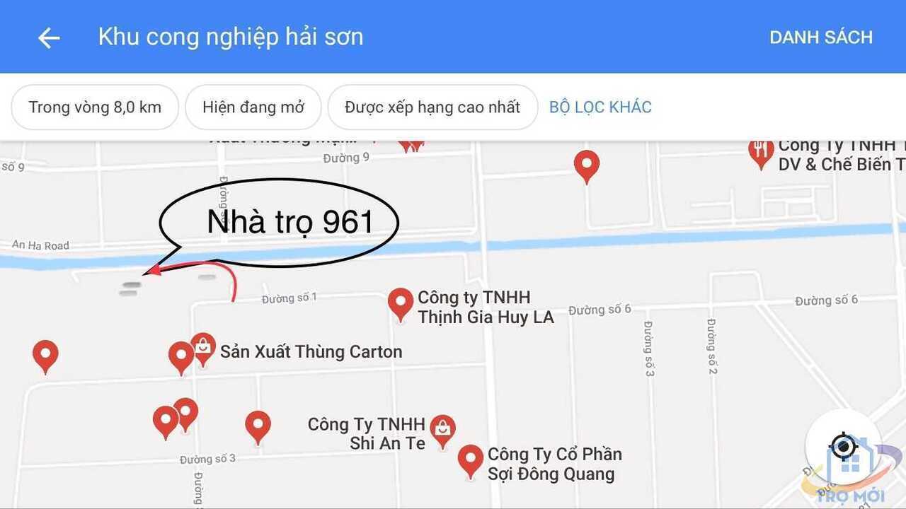 Phòng trọ cho thuê trong KCN Tân Đức-Hải Sơn (Đức Hoà, Long An)