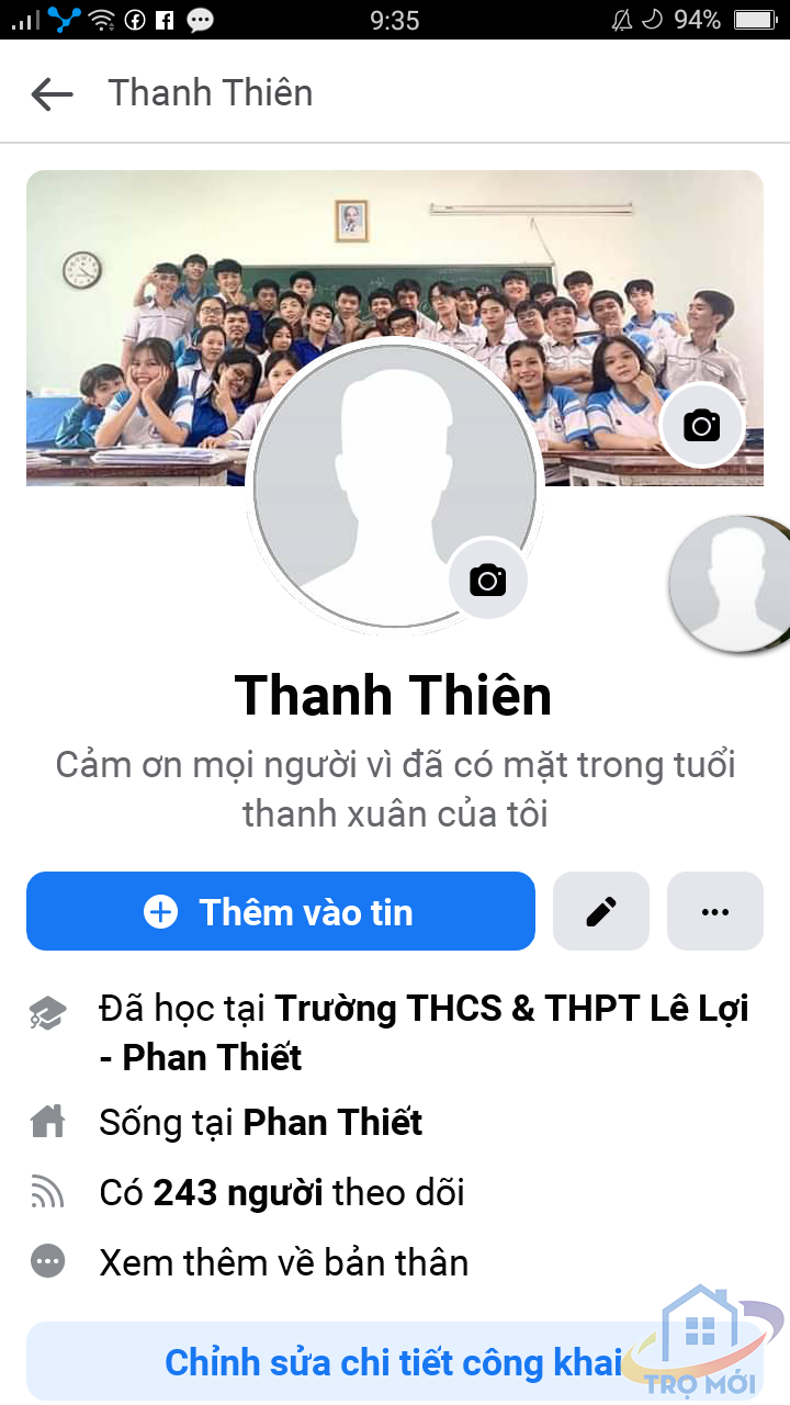 Tìm nhà trọ 2 người