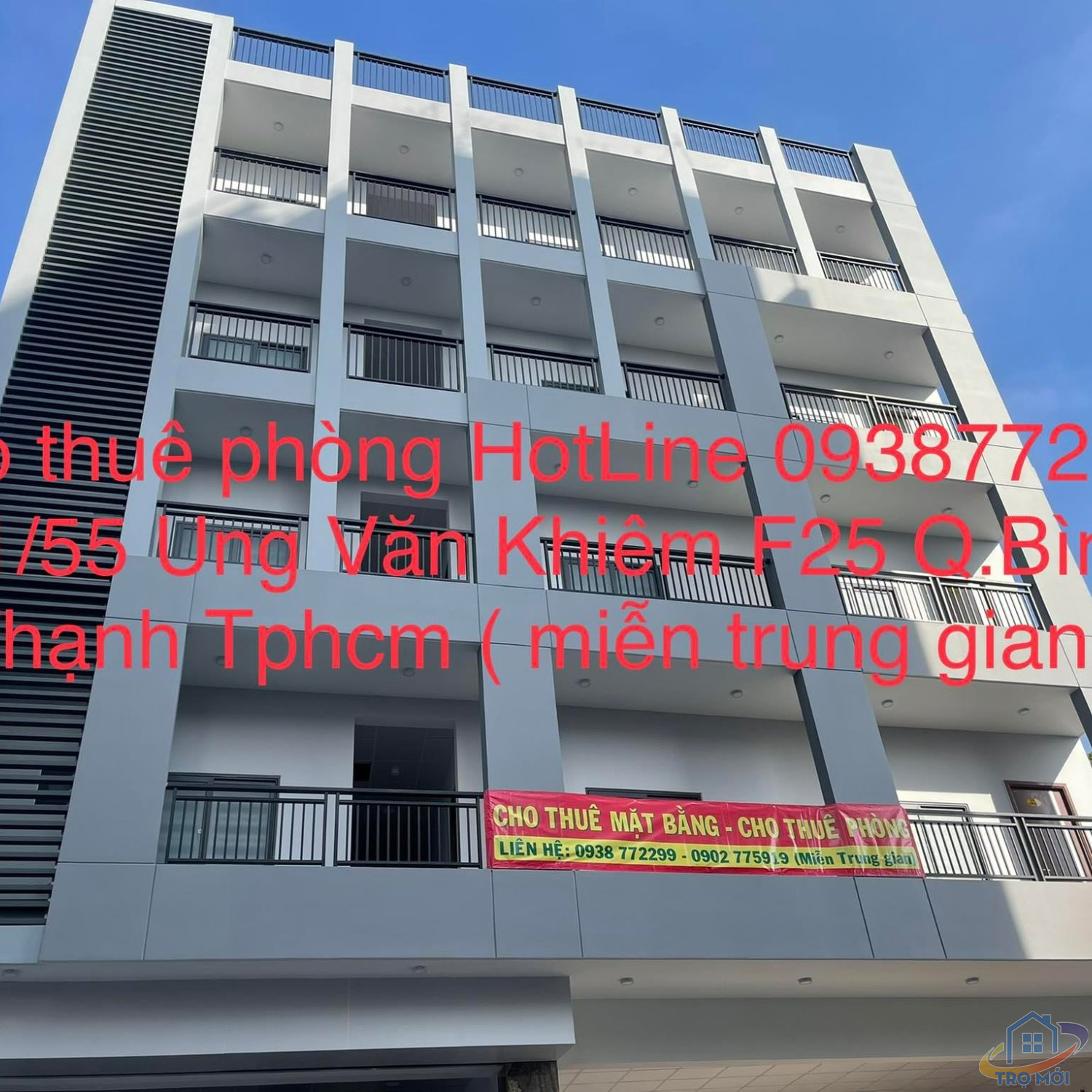 Cho thuê phòng đối diện Hutech Ung Văn Khiêm