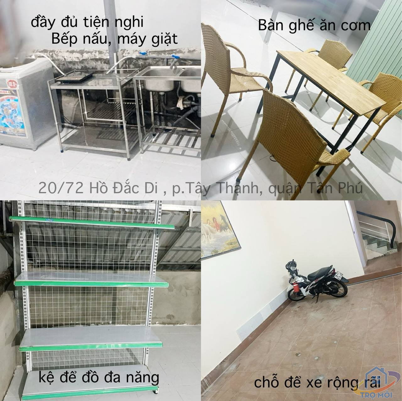 Phòng trọ ở Ghép Ký túc xá đủ tiện nghi 1,3tr tháng không phát sinh