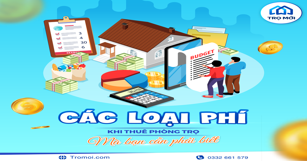 Các loại phí khi thuê phòng trọ