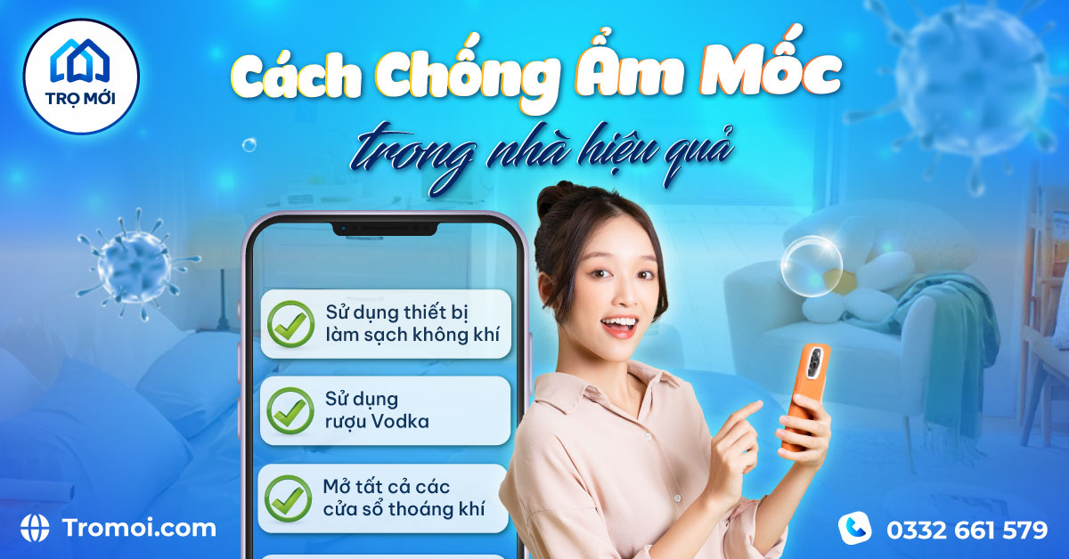 CÁCH CHỐNG ẨM MỐC TRONG NHÀ HIỆU QUẢ