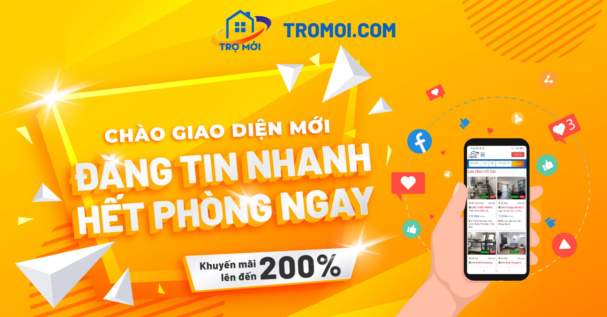 Tromoi.com dành ưu đãi ''vàng'' tặng khách hàng nhân dịp ra mắt giao diện mới