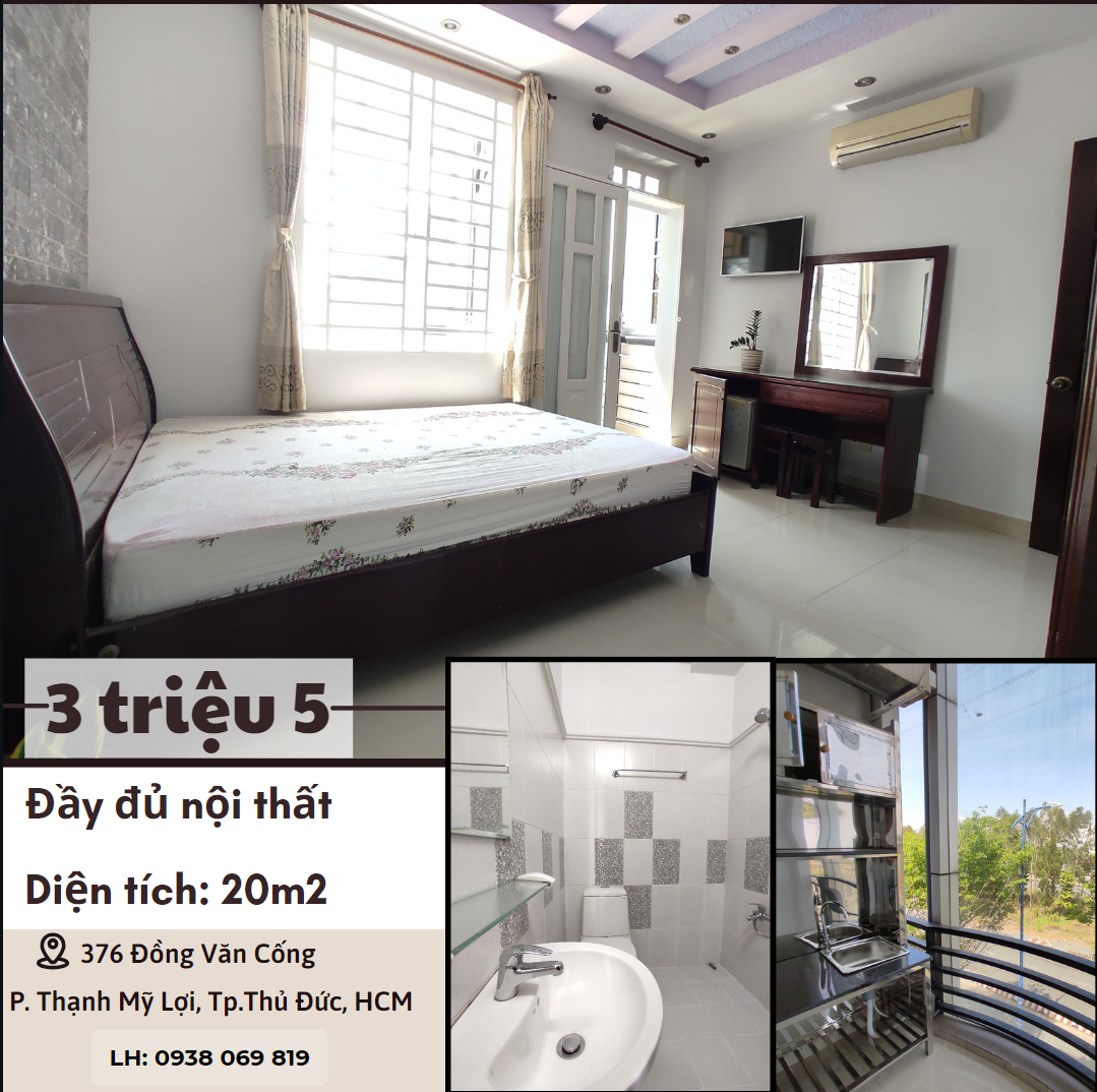 Nhà Trọ Đường Đồng Văn Cống, Thạnh Mỹ Lợi, Quận 2, Hồ Chí Minh