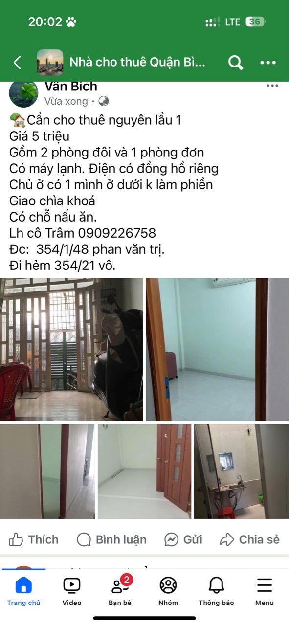 Nhà Trọ 354/1/48 Phan Văn Trị, Phường 11, Quận Bình Thạnh, TP Hồ Chí Minh