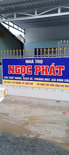 Nhà trọ Ngọc Phát, Số 48 Kênh Vị Bình, Khu vực 2, Phường 3, Vị Thanh, Hậu Giang